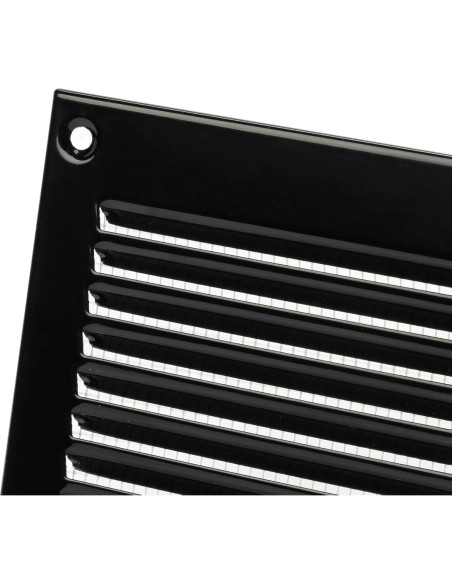 Cubierta de Ventilación LIRAST 20x10 cm Negra para Techo/Pared
