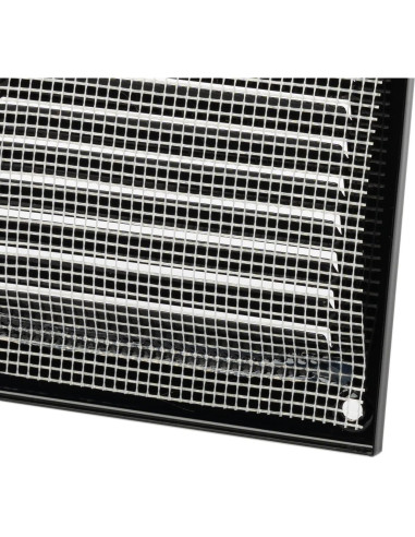 Cubierta de Ventilación LIRAST 20x10 cm Negra para Techo/Pared