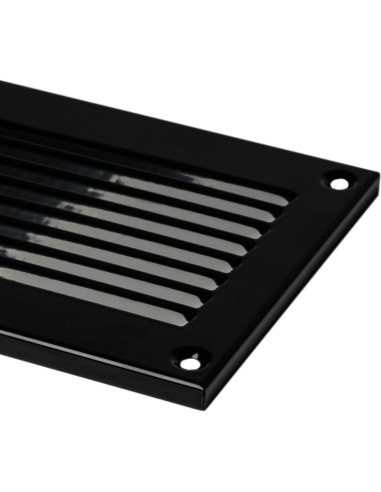 Cubierta de Ventilación LIRAST 20x10 cm Negra para Techo/Pared