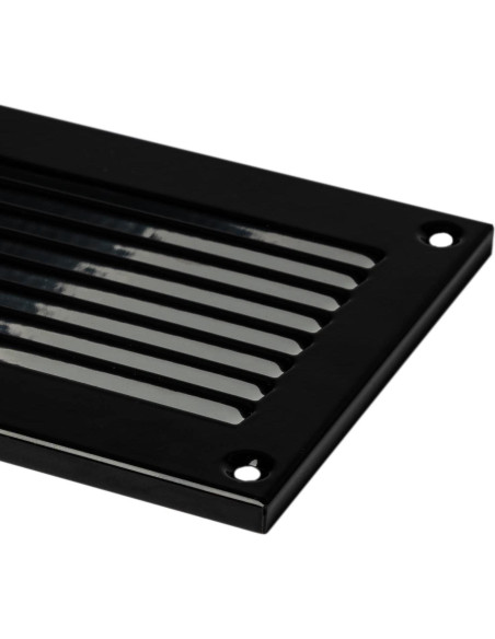 Cubierta de Ventilación LIRAST 20x10 cm Negra para Techo/Pared