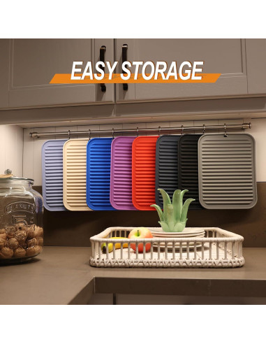 Trivetes de Silicona Joyhalo 4 Piezas Resistentes al Calor