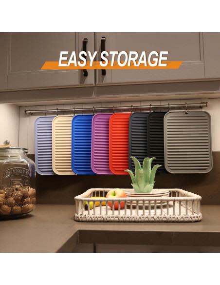 Trivetes de Silicona Joyhalo 4 Piezas Resistentes al Calor