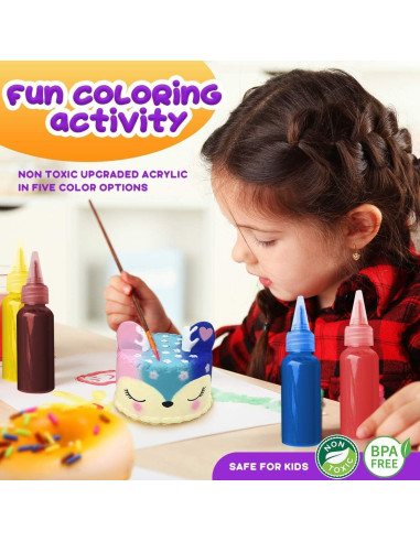 Juguete Squishy Insnug Kit de Pintura 24 Piezas Unicornio
