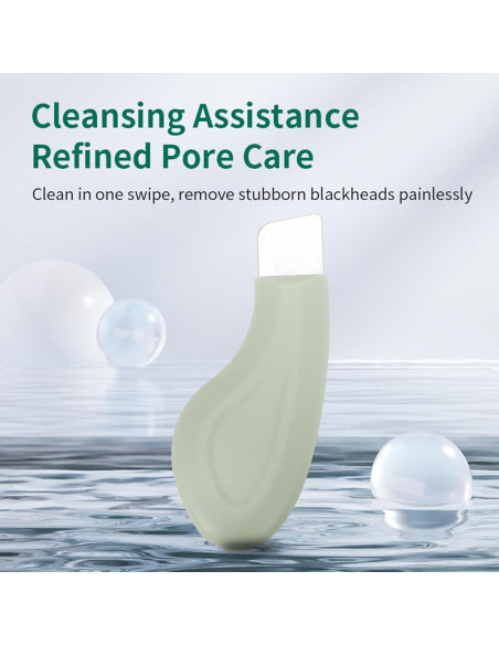 Espátula de limpieza facial Baotuiok JG01 - Acero inoxidable verde