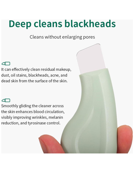 Espátula de limpieza facial Baotuiok JG01 - Acero inoxidable verde