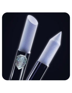 Empujador de Cutículas de Cristal Gladzy - Lima Profesional 16cm