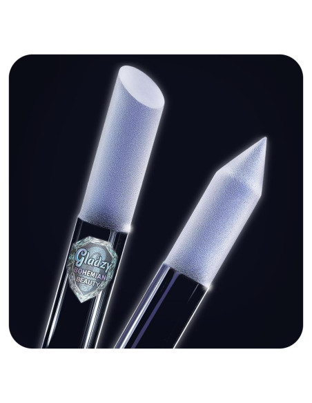 Empujador de Cutículas de Cristal Gladzy - Lima Profesional 16cm