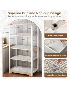 Forro de Estante Antideslizante Coavas 30.48x299.72cm Beige 2