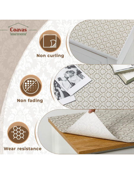Forro de Estante Antideslizante Coavas 30.48x299.72cm Beige