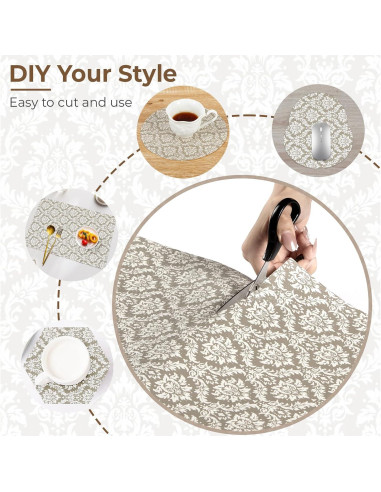 Forro de Estante Antideslizante Coavas 30.48x299.72cm Beige