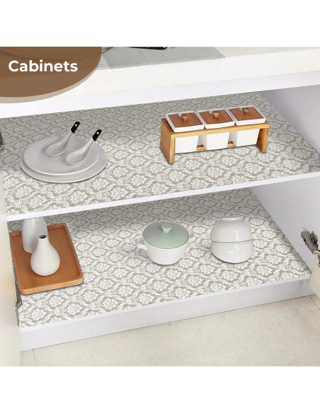 Forro de Estante Antideslizante Coavas 30.48x299.72cm Beige