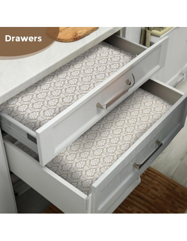 Forro de Estante Antideslizante Coavas 30.48x299.72cm Beige