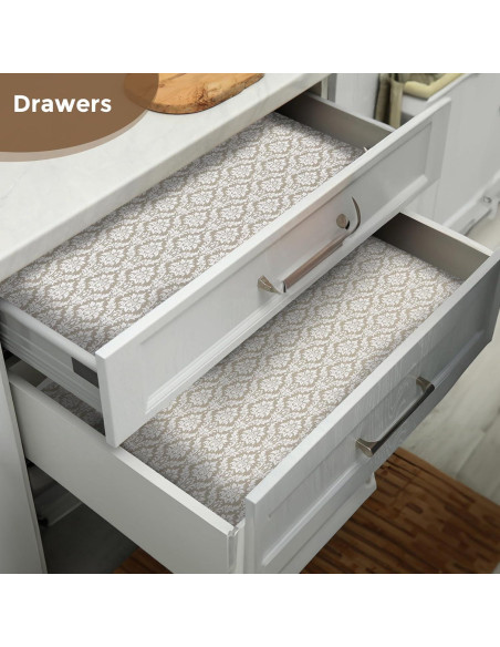 Forro de Estante Antideslizante Coavas 30.48x299.72cm Beige