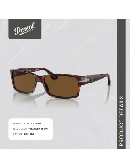 Gafas de Sol Rectangulares Persol PO2803S para Hombres - Polarizadas Gafas de Sol Rectangulares Persol PO2803S para Hombres - Polarizadas