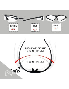 Gafas de Seguridad Eaglens Anti Niebla ANSI Z87.1 para Tiro 2