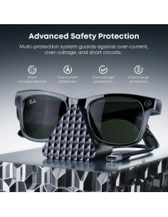 Cargador Portátil para Gafas Ray-Ban Meta - Negro 2