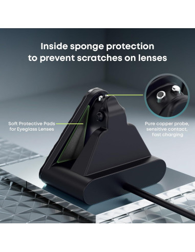 Cargador Portátil para Gafas Ray-Ban Meta - Negro