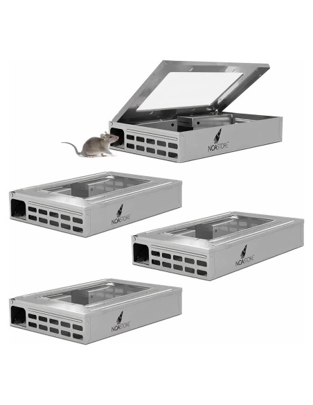 Trampas Humanas para Ratones Noa Store - Paquete de 4 Reutilizables