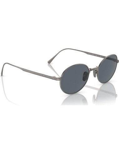 Gafas de sol ovaladas Persol PO5001ST titanio gris lentes azules