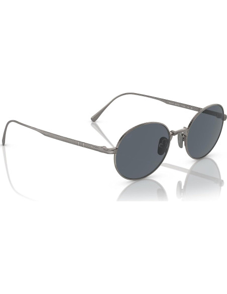 Gafas de sol ovaladas Persol PO5001ST titanio gris lentes azules Gafas de sol ovaladas Persol PO5001ST titanio gris lentes azules