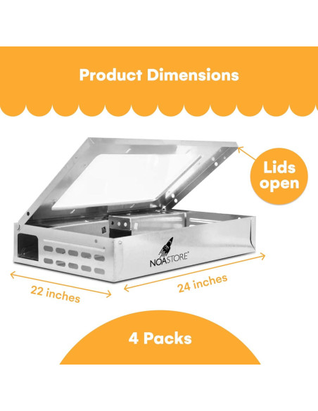 Trampas Humanas para Ratones Noa Store - Paquete de 4 Reutilizables