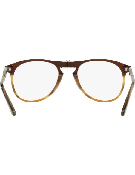 Montura de Gafas de Prescripción para Hombre Persol PO9714VM Marrón Rayas Montura de Gafas de Prescripción para Hombre Persol PO9714VM Marrón Rayas