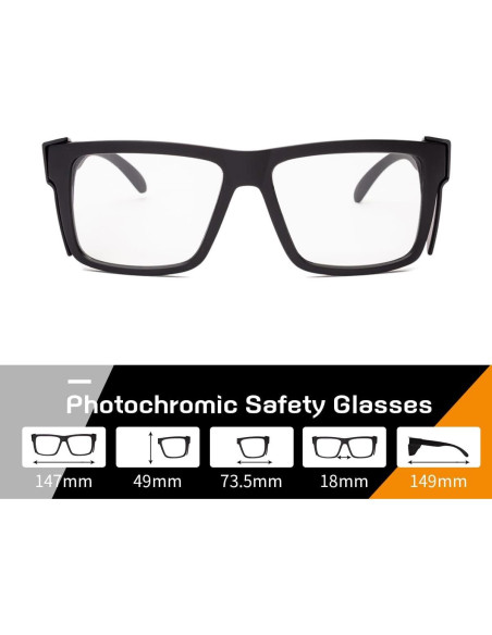 Gafas de Seguridad Fotoquímicas UV400 ANSI Z87.1 - Unisex