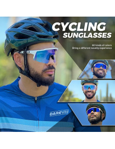 Gafas de Ciclismo Fotoquímicas KAPVOE UV400 Ajustables 2