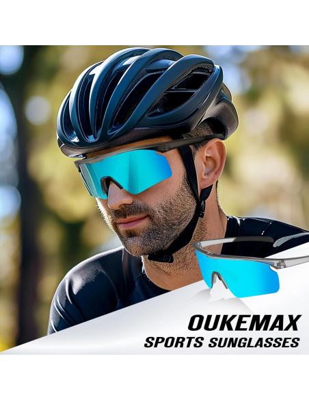 Gafas de sol deportivas OUKEMAX polarizadas UV400 - 3 paquetes
