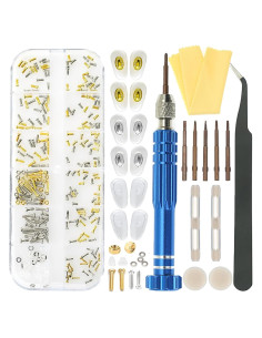Kit de Reparación de Gafas ESSSO con Tornillos y Destornillador 5-en-1