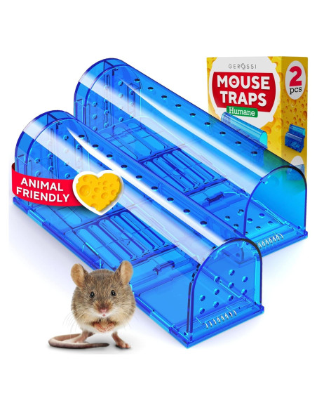 Trampas Humanas para Ratones GEROSSI - Paquete de 2 Reutilizables