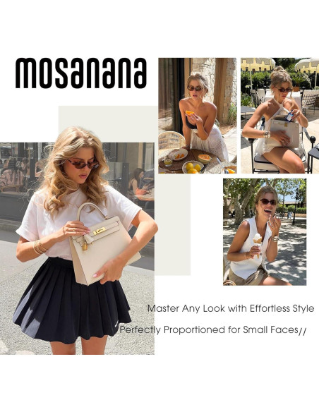 Gafas de sol ovaladas Mosanana MS52477 UV400 para mujeres Gafas de sol ovaladas Mosanana MS52477 UV400 para mujeres