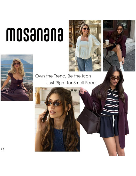 Gafas de sol ovaladas Mosanana MS52477 UV400 para mujeres Gafas de sol ovaladas Mosanana MS52477 UV400 para mujeres