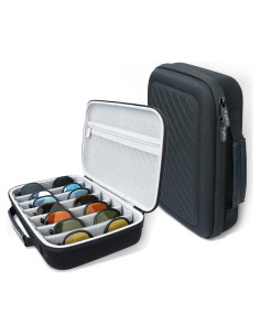 Organizador de Gafas de Sol Krypthos, Caja Portátil para 7 Pares