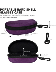 Estuche Duro para Gafas de Sol Molshine - 3 Piezas Unisex 2