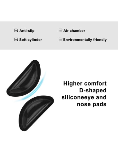 10 Pares Almohadillas Silicona Antideslizante Gafas Gosknor