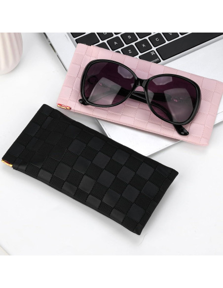 Estuche para Gafas Cuadriculado Sightor - 2 Pcs de Cuero Estuche para Gafas Cuadriculado Sightor - 2 Pcs de Cuero