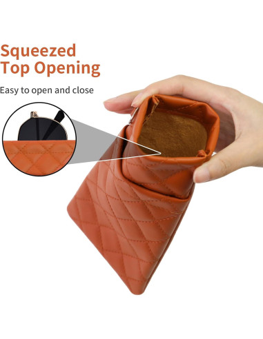 Estuche Doble para Gafas Flyingmage - Cuero PU Suave, Negro y Marrón