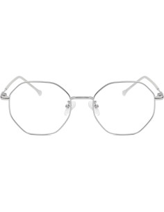 Gafas NIDOVIX Sin Prescripción Unisex Polígono Plata UV400 2