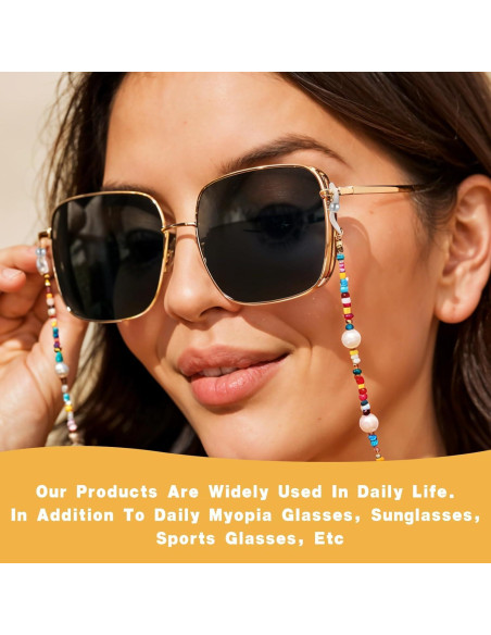 40 Cadenas para Gafas Ymapinc - Conectores Ajustables de Goma