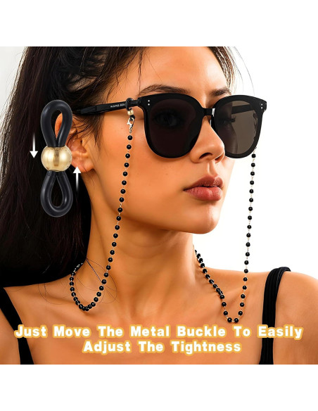 40 Cadenas para Gafas Ymapinc - Conectores Ajustables de Goma