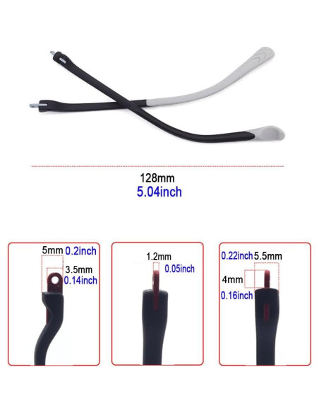 Brazos de Repuesto para Gafas de Niños Janky - Silicona 128mm