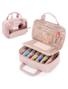 Organizador de Gafas de Sol Teamoy Rosa, Bolsa de Viaje Compacta