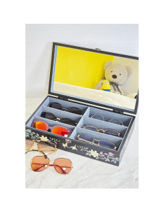 Caja de Gafas de Sol de Madera Antique Alive con 6 Compartimentos 2