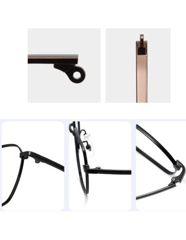 Patas de Gafas de Reemplazo Janky Plateadas 13.97 cm 3-en-1