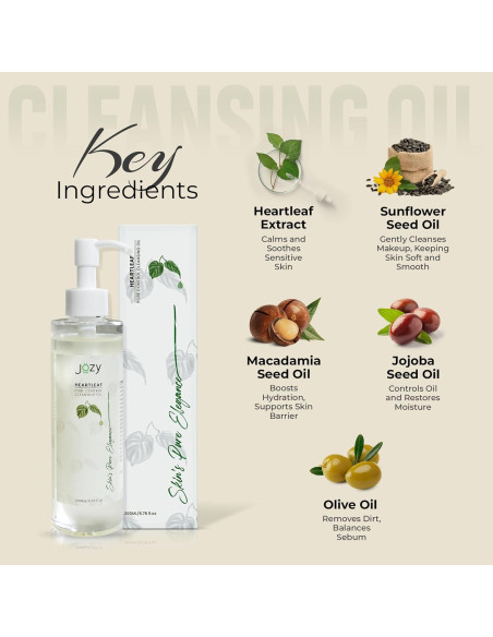 Aceite Limpiador de Poros Jozy 200ml - Desmaquillante Suave