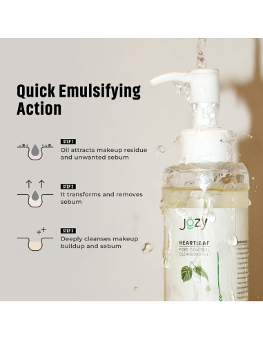 Aceite Limpiador de Poros Jozy 200ml - Desmaquillante Suave