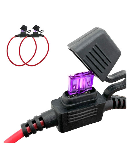 Soporte de Fusible Inline MGI 18AWG con 2 Fusibles Mini 3AMP
