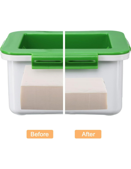 Prensa de Tofu Ihomepark Verde Apta para Lavavajillas 308g