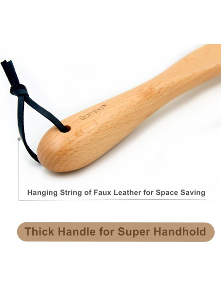Cuchara de Zapato Bamber 38 cm Madera de Haya Ergonómica Cuchara de Zapato Bamber 38 cm Madera de Haya Ergonómica